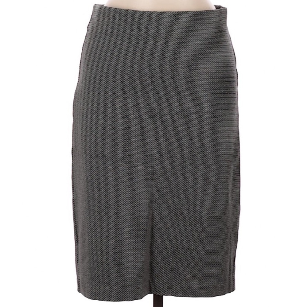 Dalia black and white print stretch pencil skirt career professional 6 women’s